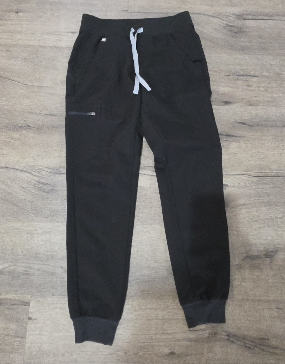 Women's Black Jogger Pants with Drawstring Waist